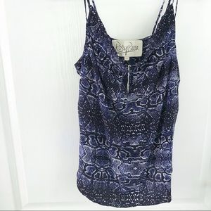 ✴️Rory Becca Nell Strappy Silk Cami Top SzXS NWT